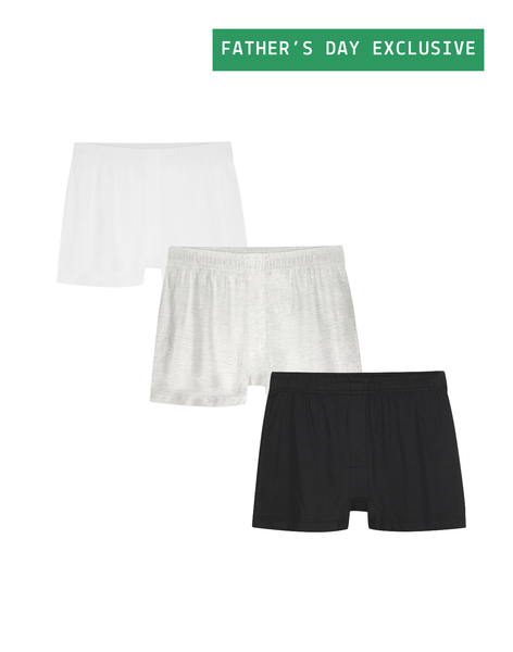 Men's Breather Brief Trio - Cloud/Charcoal/Gray
