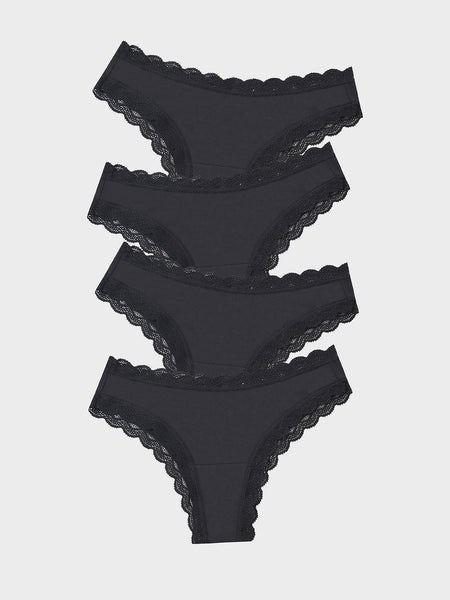Brazilian Brief Four Pack - Black