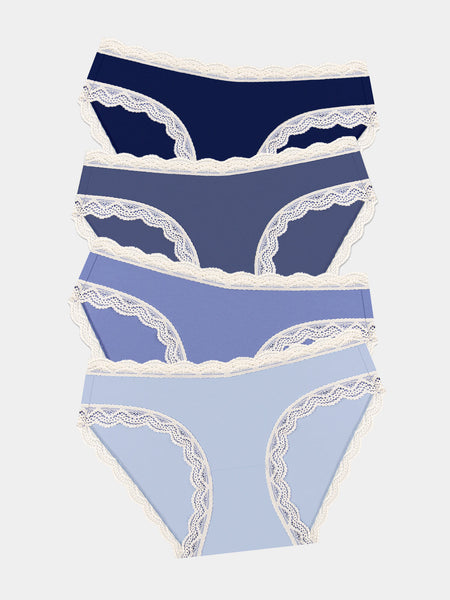 The Original Brief Four Pack - Denim Blues