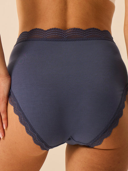 High Rise Brief - Indigo Blue