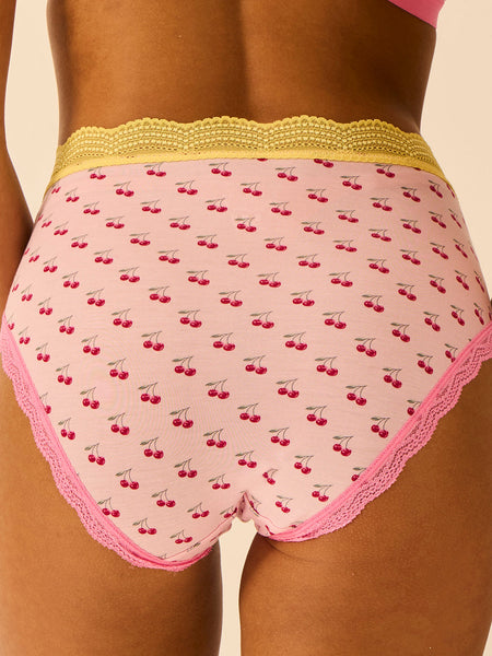 High Rise Brief - Cherry Baby