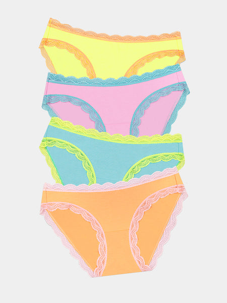 The Original Brief Four Pack - Neon Candy