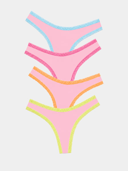 Thong Four Pack - Neon Kiss