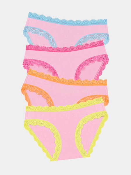 The Original Brief Four Pack - Neon Kiss