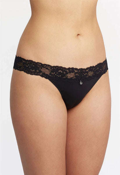 Microfibre Thong 9002 - Black